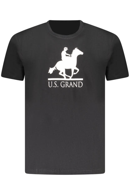 U.S. GRAND POLO T-SHIRT MANICHE CORTE UOMO NERO