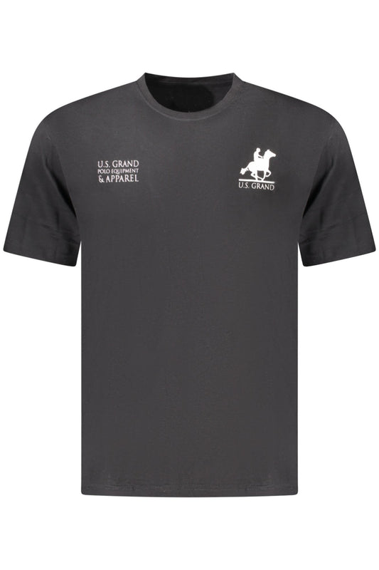 U.S. GRAND POLO T-SHIRT MANICHE CORTE UOMO NERO