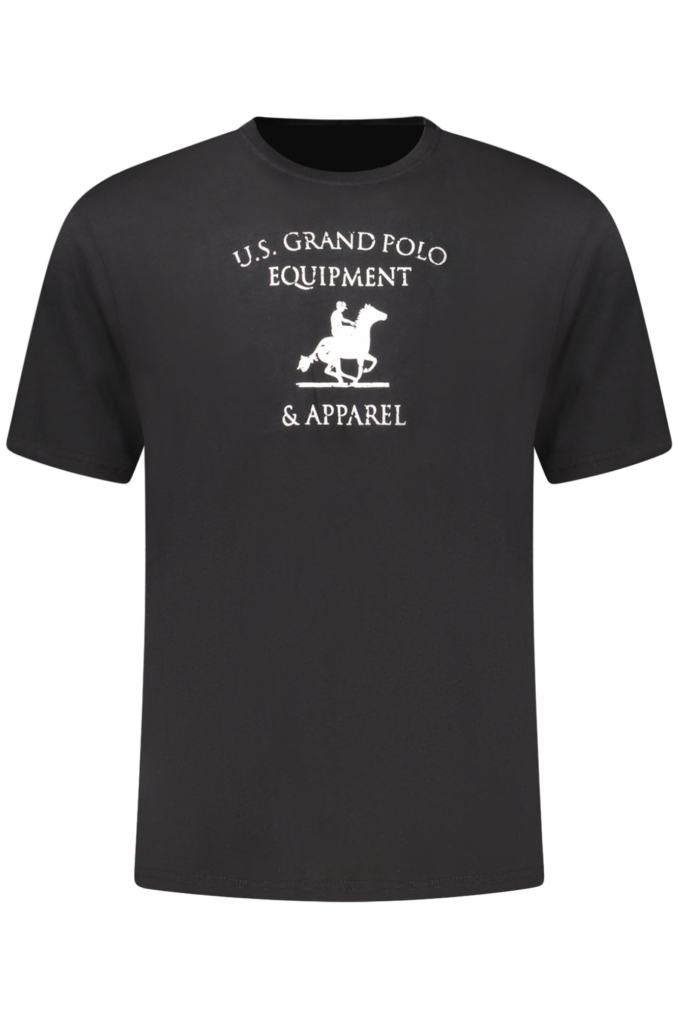 U.S. GRAND POLO T-SHIRT MANICHE CORTE UOMO NERO