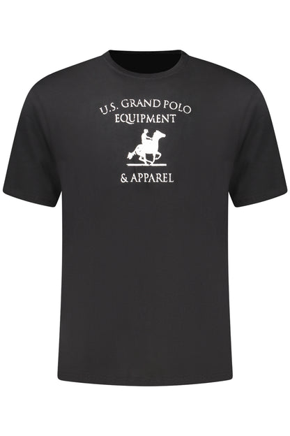 U.S. GRAND POLO T-SHIRT MANICHE CORTE UOMO NERO