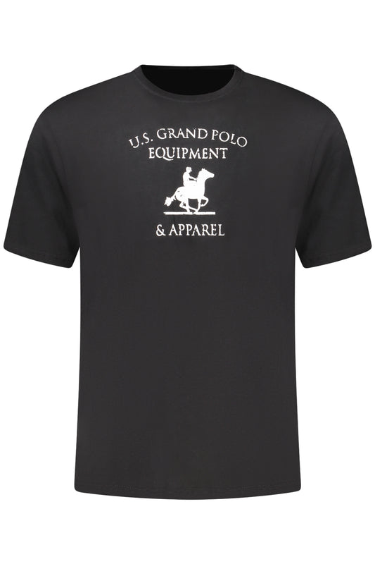U.S. GRAND POLO T-SHIRT MANICHE CORTE UOMO NERO