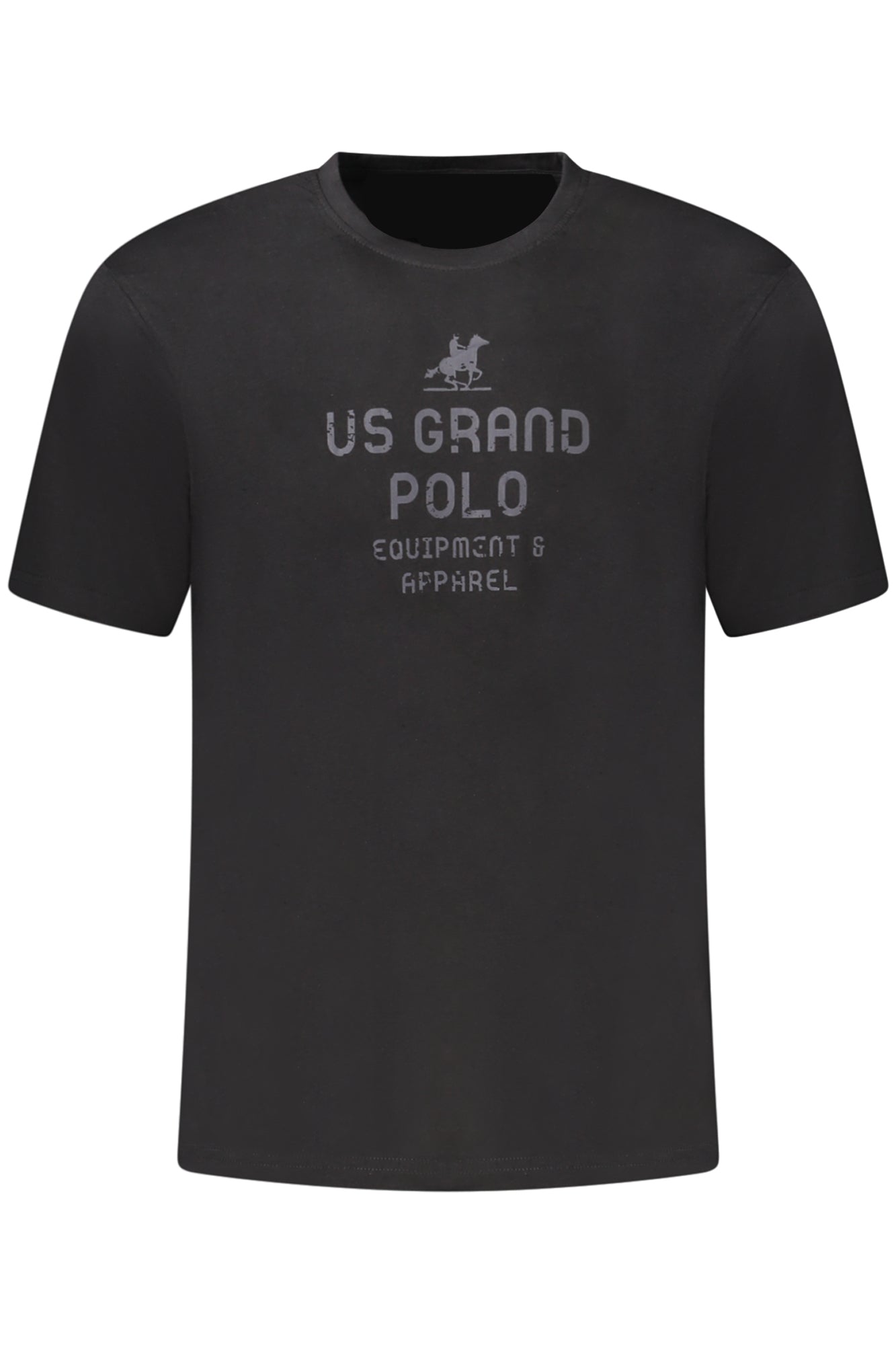 U.S. GRAND POLO T-SHIRT MANICHE CORTE UOMO NERO