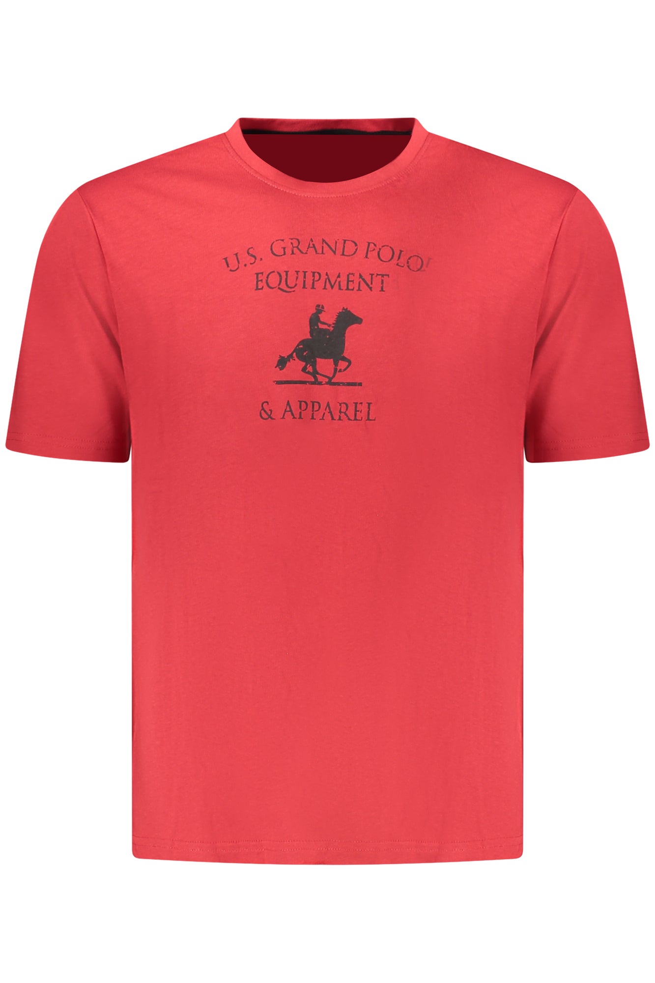 U.S. GRAND POLO T-SHIRT MANICHE CORTE UOMO ROSSO