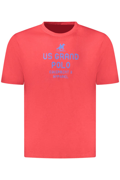 U.S. GRAND POLO T-SHIRT MANICHE CORTE UOMO ROSSO
