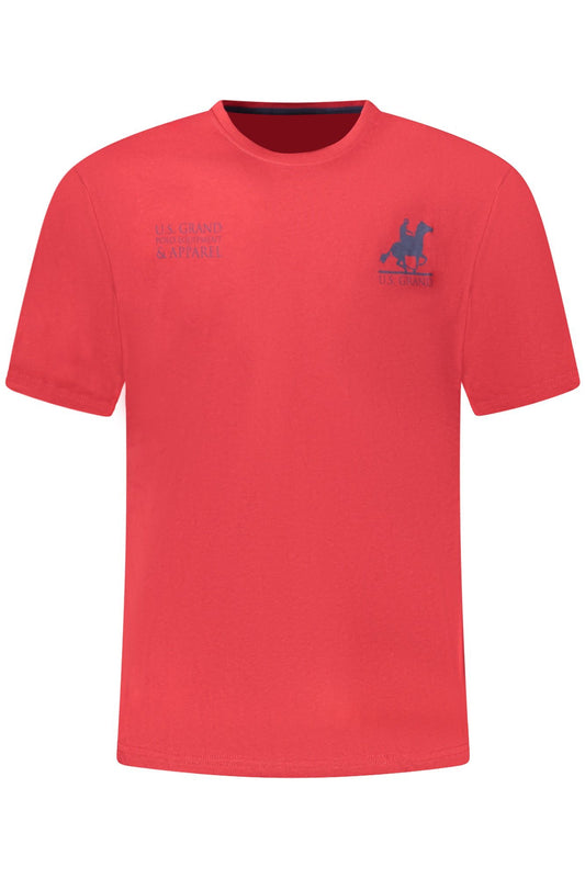U.S. GRAND POLO T-SHIRT MANICHE CORTE UOMO ROSSO