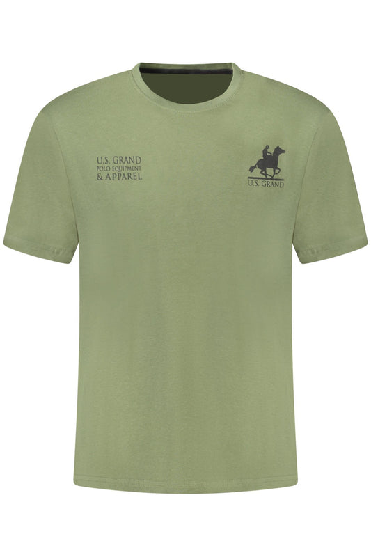 U.S. GRAND POLO T-SHIRT MANICHE CORTE UOMO VERDE