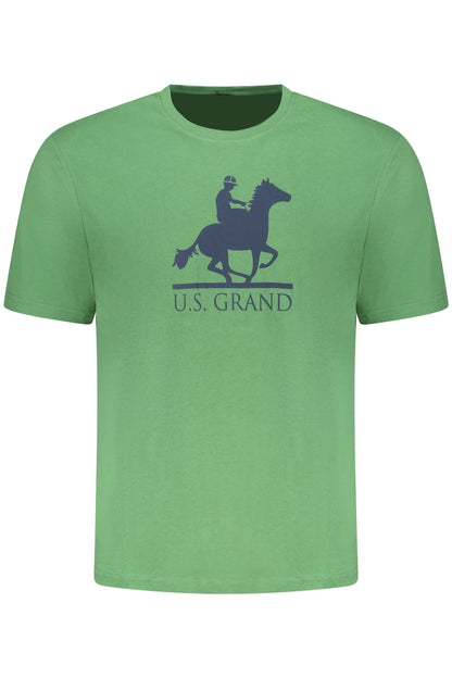 U.S. GRAND POLO T-SHIRT MANICHE CORTE UOMO VERDE