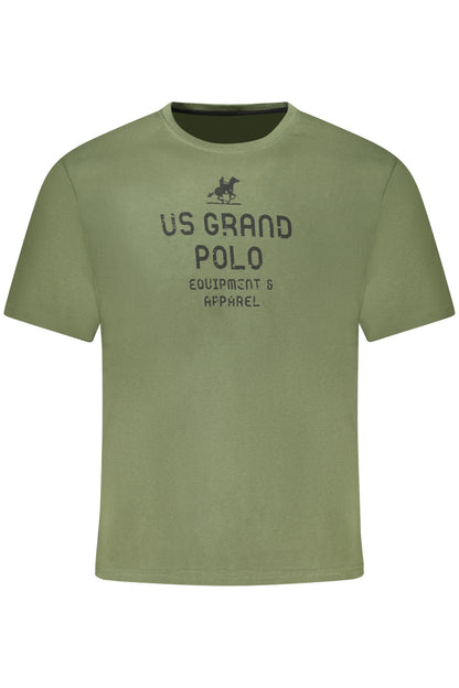 U.S. GRAND POLO T-SHIRT MANICHE CORTE UOMO VERDE