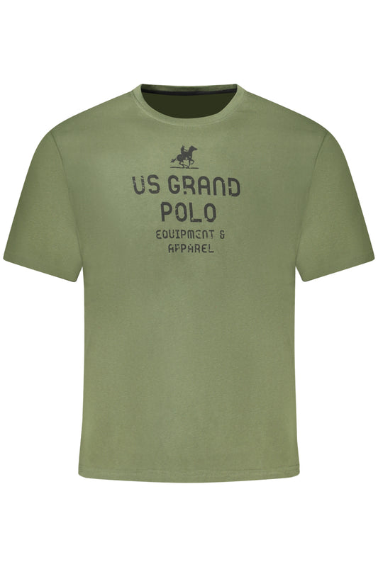 U.S. GRAND POLO T-SHIRT MANICHE CORTE UOMO VERDE