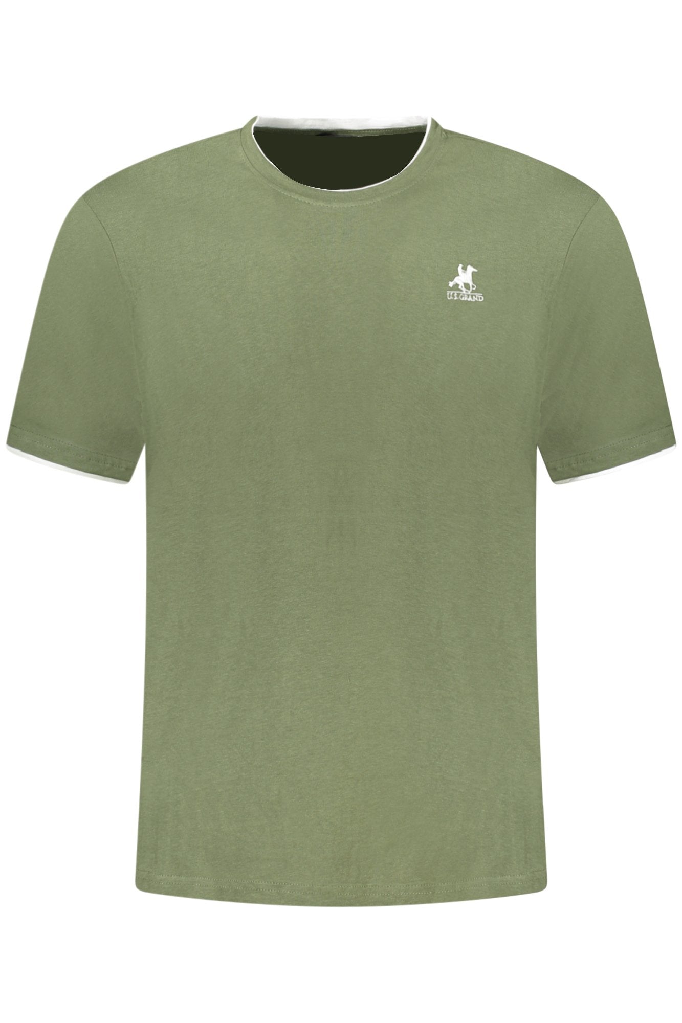 U.S. GRAND POLO T-SHIRT MANICHE CORTE UOMO VERDE