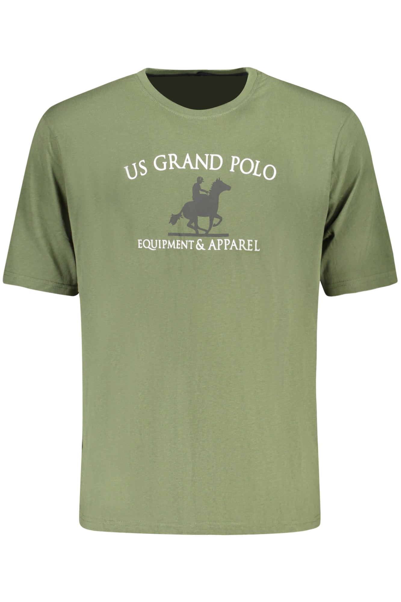 U.S. GRAND POLO T-SHIRT MANICHE CORTE UOMO VERDE
