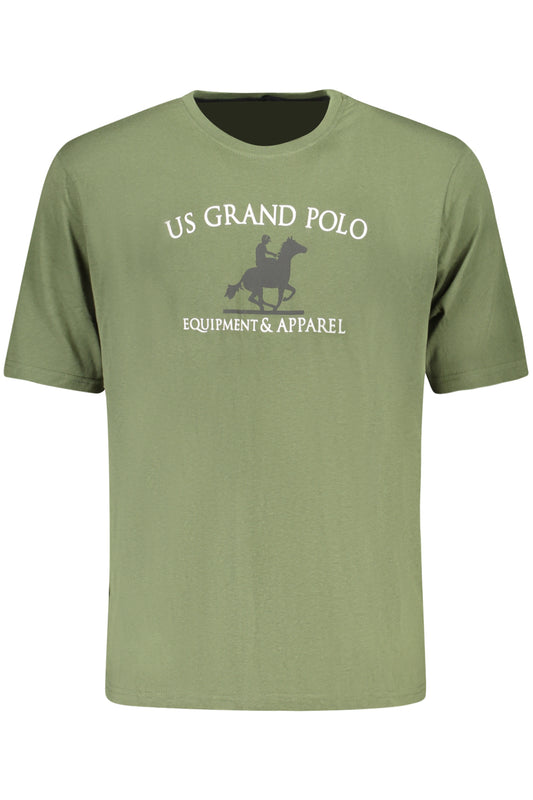 U.S. GRAND POLO T-SHIRT MANICHE CORTE UOMO VERDE