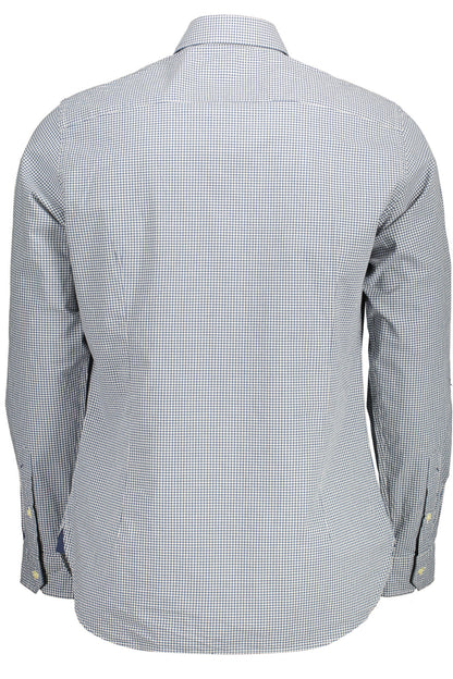 U.S. POLO CAMICIA MANICHE LUNGHE UOMO AZZURRO