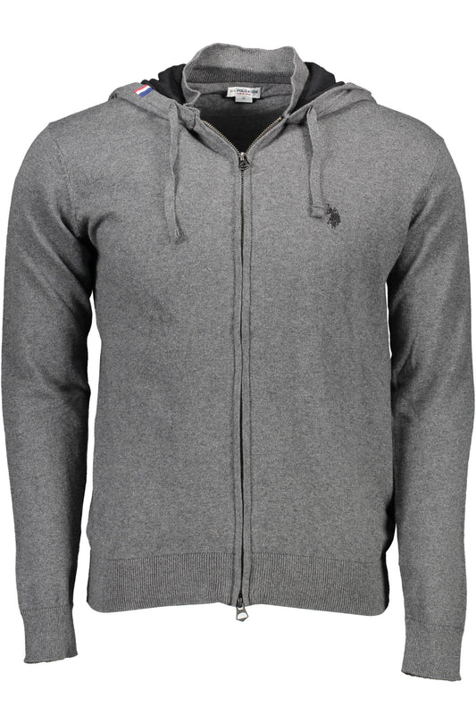 U.S. POLO CARDIGAN UOMO GRIGIO