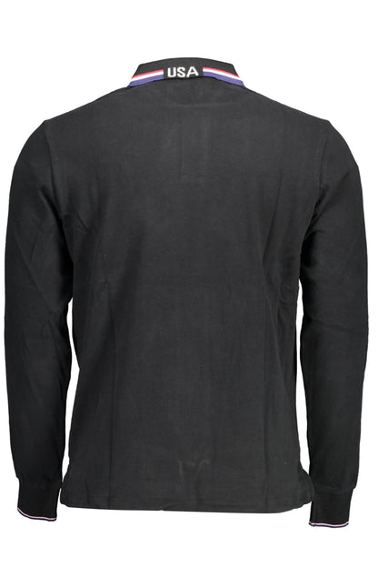 U.S. POLO POLO MANICHE LUNGHE UOMO NERO