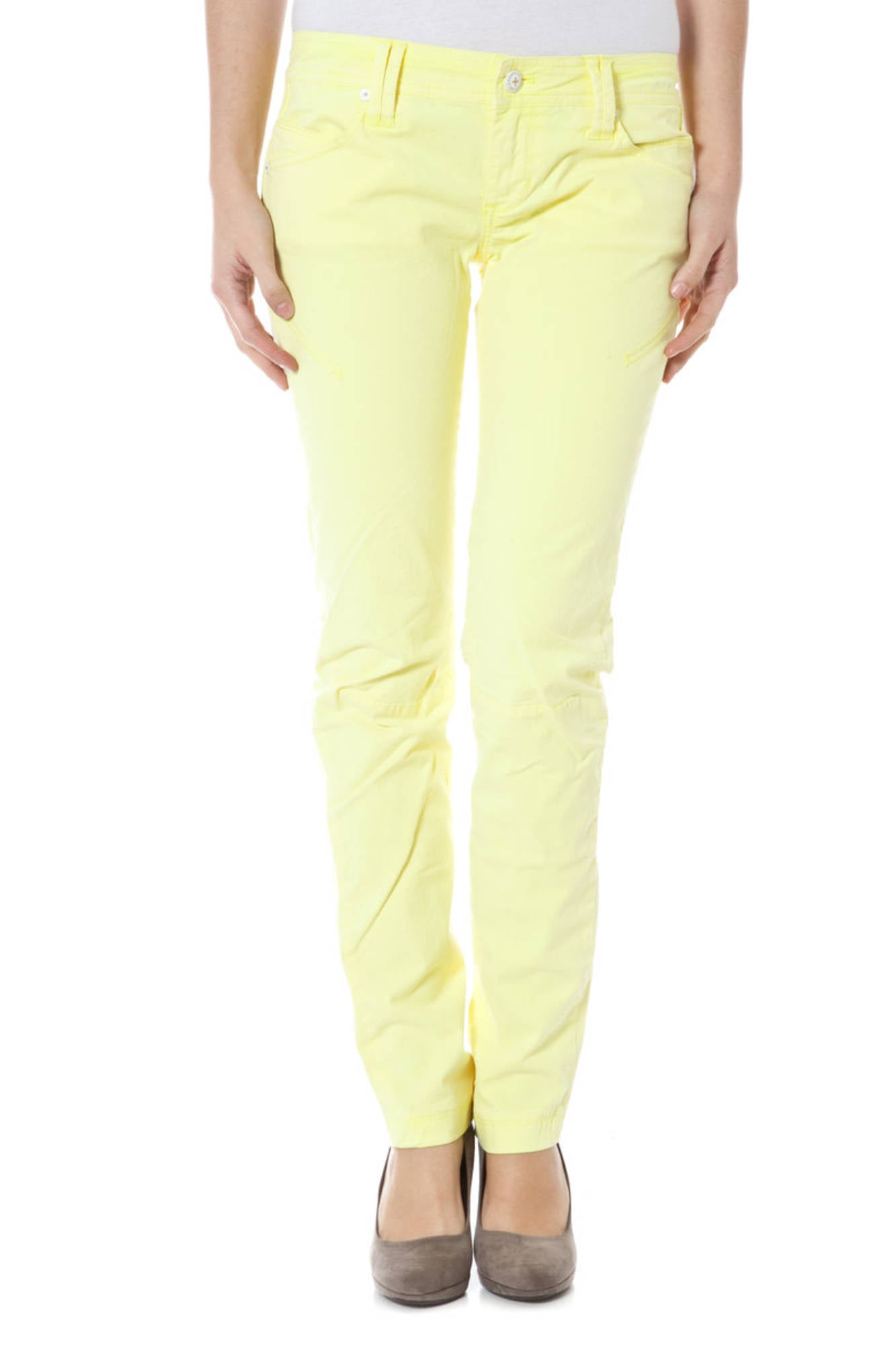 ZUELEMENTS PANTALONE DONNA GIALLO