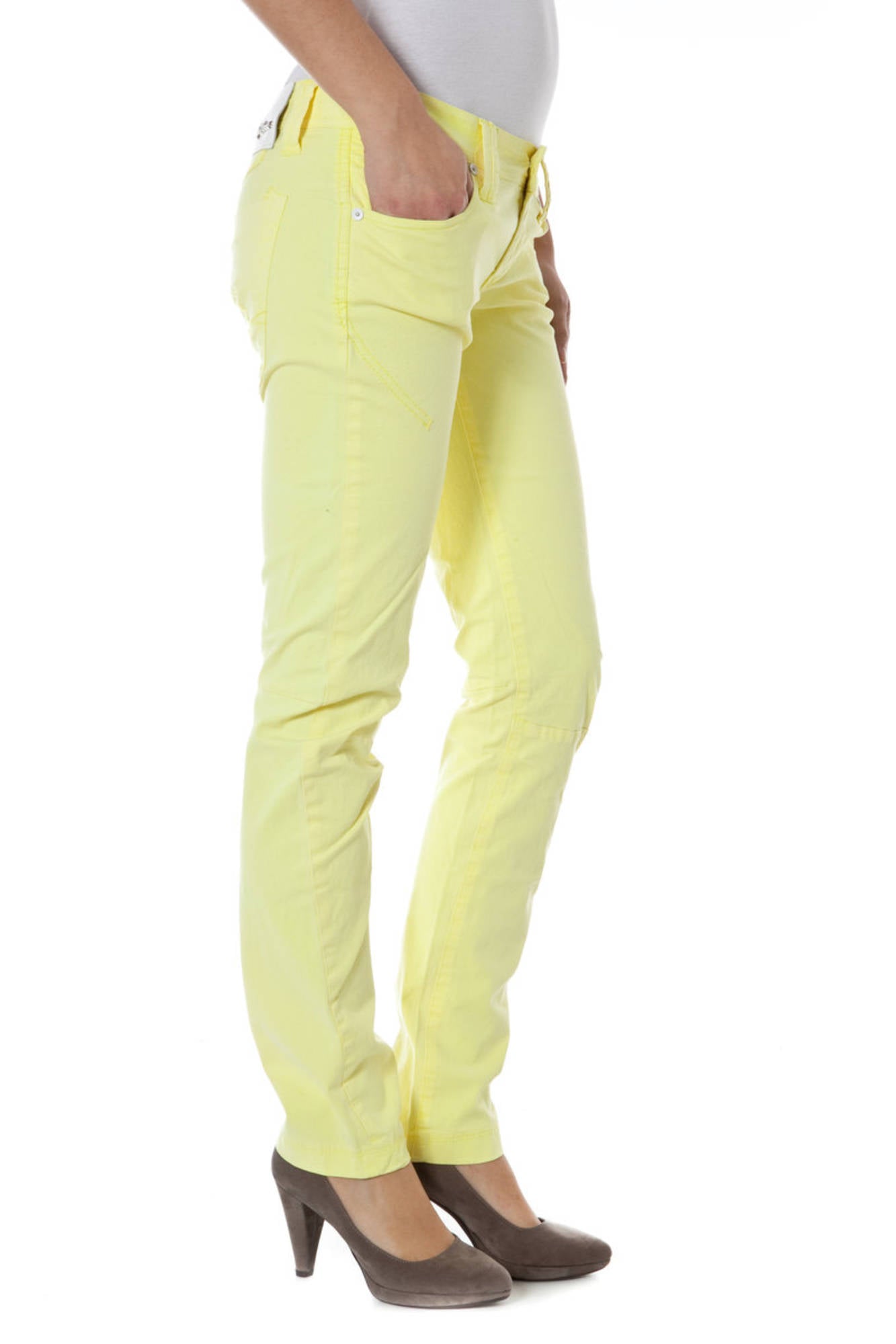 ZUELEMENTS PANTALONE DONNA GIALLO